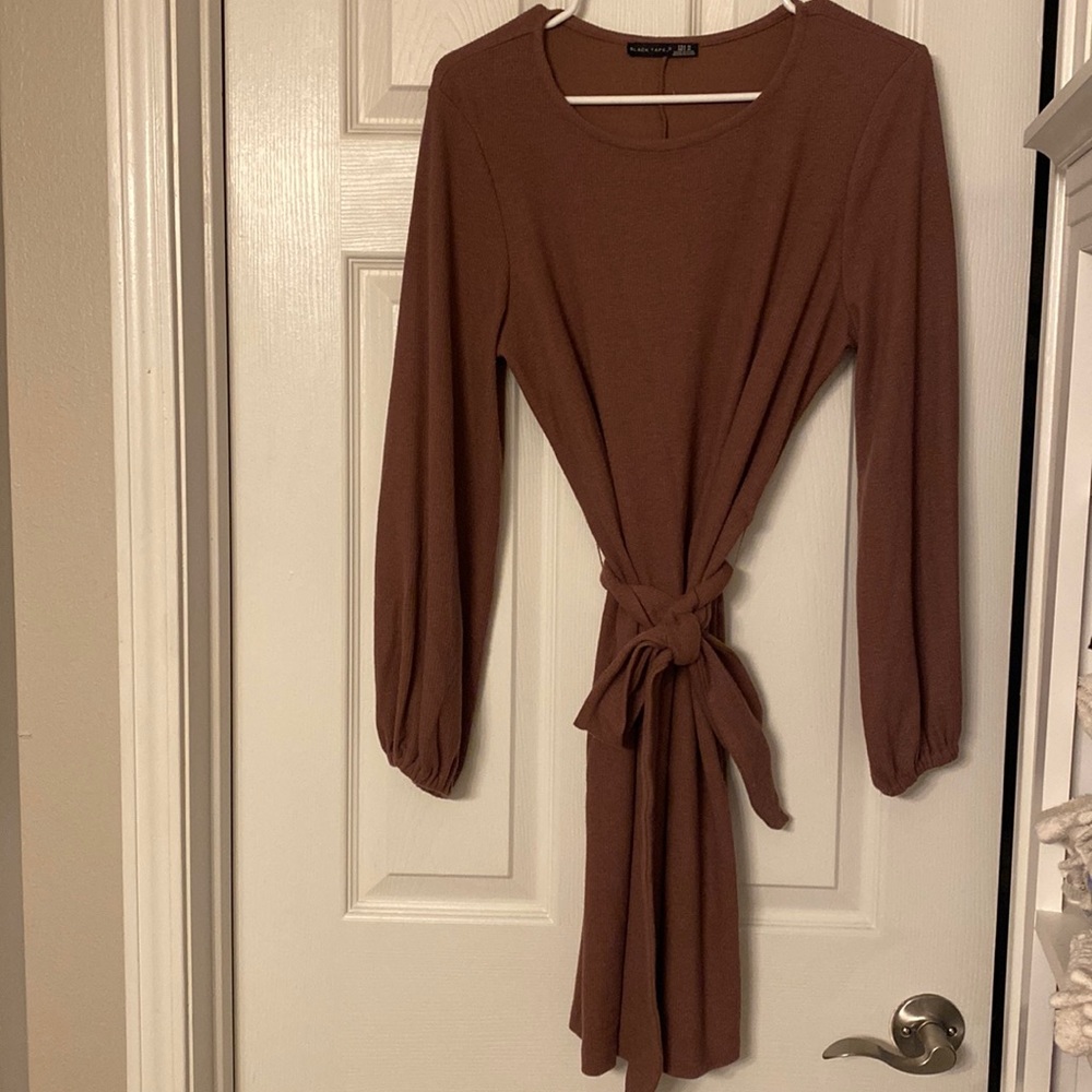 Mauve long-sleeved dress/tunic